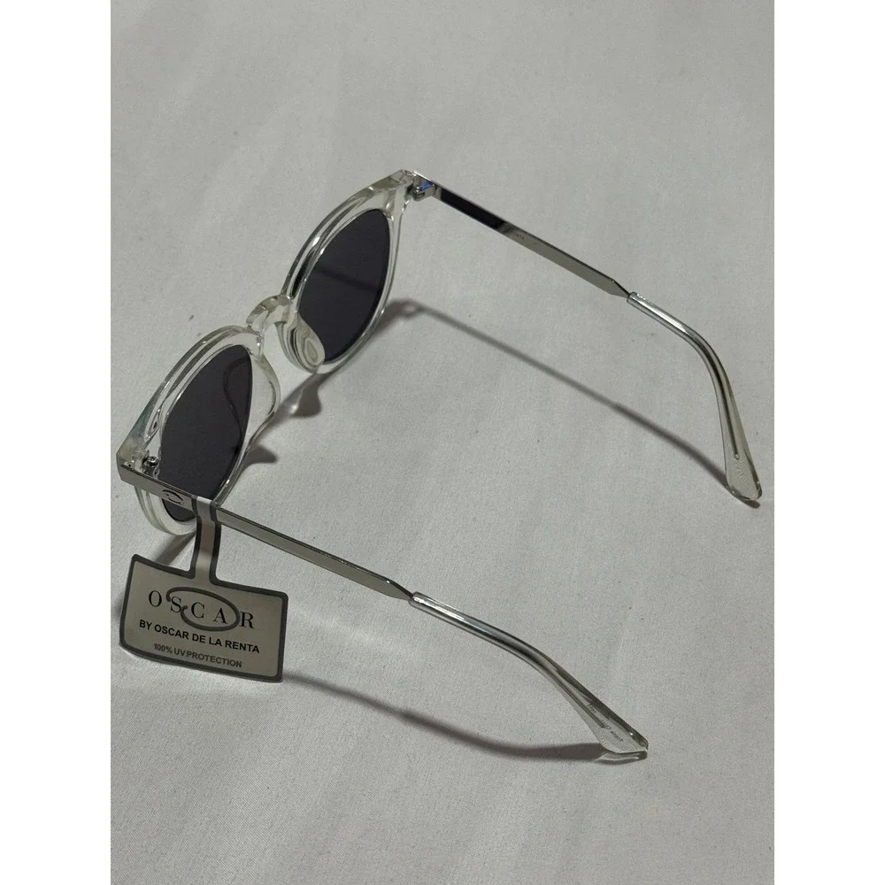 Oscar‎ de la Renta Crystal Frame Fashion Sunglasses Green Mirror Lenses